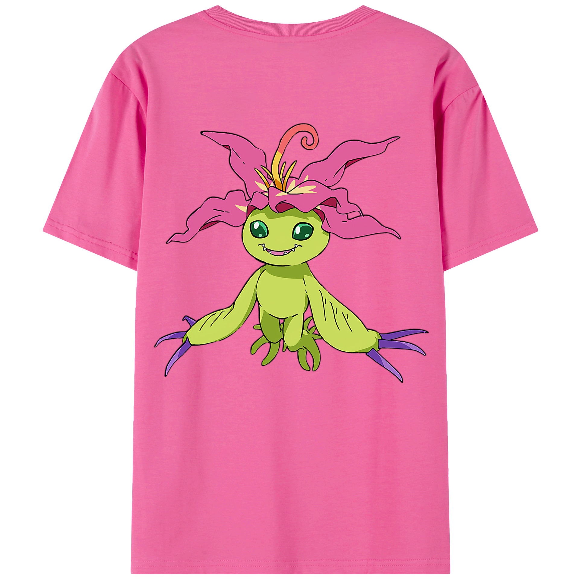 （画像用） Digimon デジタルモンスター/デジモン レディース半袖Tシャツ(バックプリント)